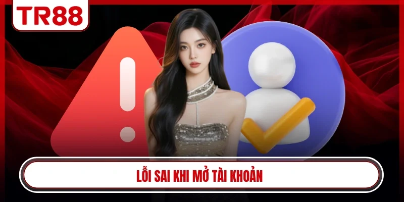 Lỗi sai khi mở tài khoản
